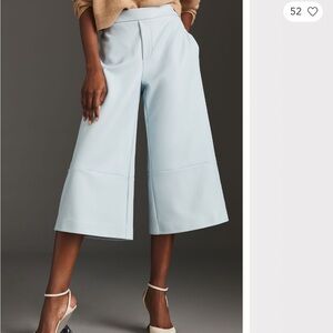 Anthropologie Faux leather crop pants